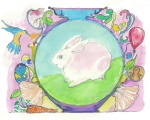 Little Bunny and the Hummingbird