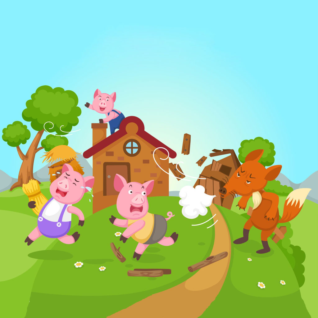 The Three Little Pigs Story Images