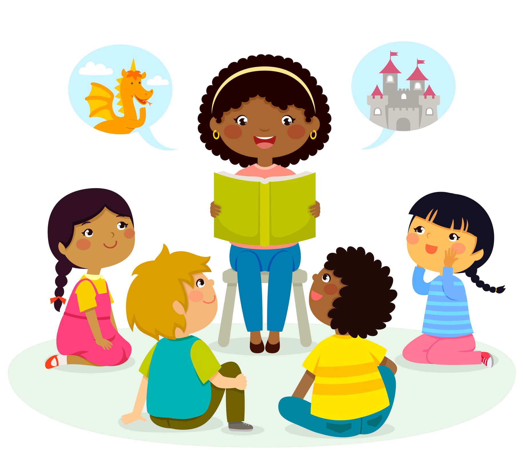 Дети разных национальностей в группе детского сада